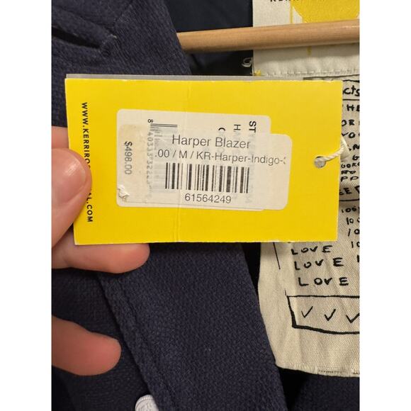 Kerri Rosenthal Harper Blazer in Blue Size Medium NWT - Picture 5 of 5